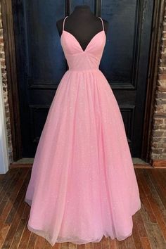 Prom Dress 2022, Tulle Long Prom Dress, Pink Ball Gown, Dress 2022, Stunning Prom Dresses, Floor Length Prom Dresses, Pink Prom Dress, Pink Prom