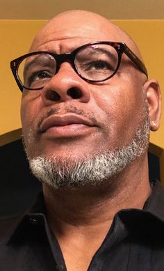 Black Man With Glasses, Beard Cuts, Men Faces, Bald Man, Hat Styles, Bald Men