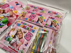 there are some crayons and markers in the package for children to play with