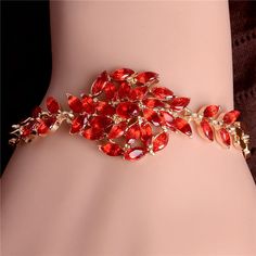 Beautiful Waterdrop Austrian Crystal Bracelet Wedding Party Jewelry Female Bracelet Wholesale For WomenModel Number:32420191194 Adjustable Alloy Bracelets For Wedding, Red Alloy Jewelry For Party, Elegant Bracelets For Valentine's Day Party, Elegant Valentine's Day Bracelets For Party, Adjustable Alloy Bracelets For Party, Elegant Red Bracelets For Party, Gold Alloy Crystal Bracelet For Party, Adjustable Bracelets For Valentine's Day Party, Adjustable Red Crystal Bracelet For Wedding