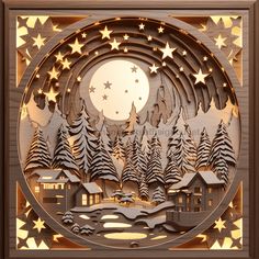 Winter Sign Scenery Decoe-5156 For Wreath 10X10 Metal 10 Shadow Box Christmas, Christmas Crib Ideas, Laser Cut Christmas, Small Easel, Grapevine Wreaths, Winter Signs, Wreath Maker, Laser Art, Festive Wreath