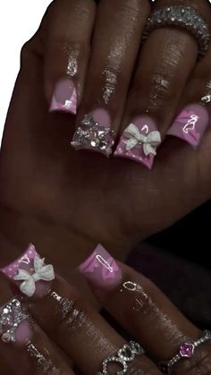 Detailed Nails, Acrylic Toe Nails, Spoiled Kids, Acrylic Nail Set, Hard Nails, Cute Simple Nails, Colored Acrylic Nails, Girly Acrylic Nails, Cute Acrylic Nail Designs