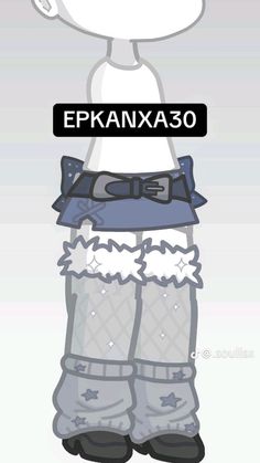 an image of a cartoon character with the words epkaxa 30 written on it