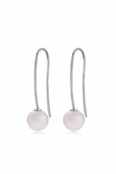 Equal parts sophisticated and chic, meet the Fin Earrings. Available in your choice of 14ct gold vermeil or sterling silver, the Fin earrings feature a round freshwater pearl, strung on a 3cm long drop. From your wedding day to everyday thereafter, the Fin earrings are the statement accessory you'll keep forever. Elegant White Gold Drop Linear Earrings, Modern White Linear Earrings For Formal Occasions, Minimalist Pearl White Pearl Earrings For Formal Occasions, Minimalist Pearl White Formal Pearl Earrings, Formal Minimalist Pearl White Earrings, Modern Pearl Charm Earrings For Wedding, Modern Drop Linear Earrings For Wedding, Modern White Pearl Earrings For Wedding, Classic Long Drop Pearl Earrings With Matching Pair