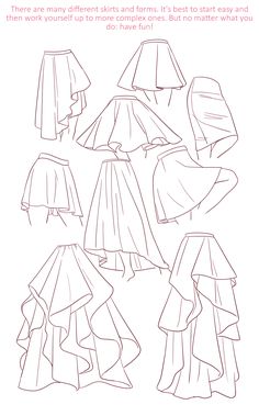 the instructions for how to make a dress with capes on top and skirt below