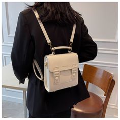 Place Of Origin : China (mainland) Model Number : 45A051 Lining Material : Synthetic Leather Pattern Type : Solid Gender : WOMEN Decoration : none Main Material : PU CN : Anhui Item Type : Backpacks           Length :19cm width :8cm height :19cm     保定白沟新城鑫寻箱包厂       . WHAT ABOUT REFUND?   Fast refund,100% Money Back Guarantee. If your product is defective or doesnt work properly, let us know and well send you a replacement one. We believe in our products so much that we offer a 30-day No-Hassle Elegant Backpacks, Letter Bag, Flap Backpack, College Backpack, Estilo Preppy, Fancy Bags, Pretty Bags, Small Backpack, Backpack Tote Bag