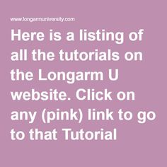 there is a listing of all the tutors on the longarm u website click on any pink link to go to that