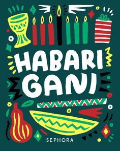 the cover of habari gavi by sephora, with candles and other decorative objects