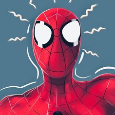 a spider - man with his eyes wide open