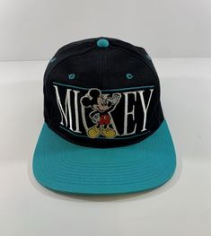 Vintage Mickey Mouse The Disney Store Spellout Logo Snapback Hat. Mickey Mouse Baseball Cap, One Size Fits Most, Disney Adjustable Baseball Cap, Adjustable Disney Baseball Cap, Disney Adjustable Cap, Adjustable Disney Cap, Adjustable Mickey Mouse Cap, Vintage Mickey Mouse, Vintage Mickey, Disney Store