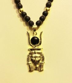 Your Fantastic Egyptian Necklace with the Egyptian Hathor goddess of women and fertility, Your Necklace is made from Brass with the Natural Agate stone and amazing Gold wash, Specially made for you ;) A very unique piece you will never find it anywhere ;) Traditional Onyx Jewelry As A Gift, Traditional Onyx Jewelry Gift, Ceremonial Gemstone Necklaces, Spiritual Ceremonial Necklaces With Gemstones, Spiritual Ceremonial Gemstone Necklaces, Symbolic Gemstone Bead Necklaces For Gifts, Handmade Gold Onyx Jewelry, Handmade Spiritual Onyx Jewelry, Spiritual Onyx Jewelry With Gemstone Beads