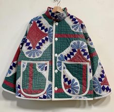 Repurposed Quilt, One Woman Show, Quilt Coat, Quilt Jacket, Textile Artist, Quilted Coat, Once In A Lifetime, Textile Artists