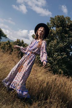 Sharon Boho Dress - Lavender Grey - Ditsy Charm by Tulle and Batiste Spring Boho Print Maxi Dress, Flowy Free-spirited Boho Dress For Spring, Flowy Free-spirited Spring Dress, Spring Free-spirited Flowy Dresses, Bohemian Purple Midi Dress For Summer, Spring Vacation Boho Dress In Free-spirited Style, Lavender Flowy Maxi Dress For Spring, Free-spirited Boho Dress For Spring Vacation, Spring Lavender Bohemian Maxi Dress