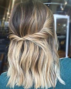 Glamorous Wedding Hair, Prom Hair Medium, Wedding Hair Half, Heatless Hairstyles, Easy Summer Hairstyles, Short Wavy Hair, Mid Length Hair