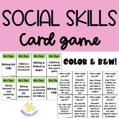 the social skills card game for kids to play on their own phone or tablet computer