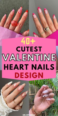 It's finally the time to go alll out and spoil yourself with some cute Valentines nails! If you cannot figure out what your mood and style is this year, these 50+ Valentine's Day nail designs are just the inspiration you need! valentine's day nail designs | valentines day nails acrylic | valentines day nails designs | valentines day nails short acrylic | valentines day nails acrylic long | valentines day nails pink | valentines day nails coffin | valentines day nails ideas Nails Coffin Valentines Day, Long Valentines Day Nails, Valentines Day Nails Acrylic Long, Nails Acrylic Valentines Day, Nails Designs Valentines Day, Valentines Day Nails Coffin, Valentines Day Nails Ideas, Valentine Day Nails, Valentine Nails Pink