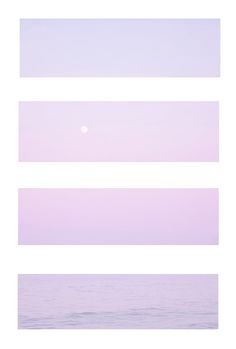 the sky is pink and purple with some white horizontal lines in front of it that are slightly blurry