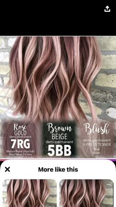 Highlights With Rose Gold Lowlights, Medium Brown Hair With Rose Gold Highlights, Blush Highlights Hair, Rose Gold Hair With Money Piece, Fall Rose Gold Hair, Rose Gold Lowlights Blondes, Subtle Rose Gold Hair Blonde, Rose Gold Balayage Blonde, Burgundy Lowlights In Blonde Hair