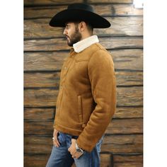 The Tempco Marlboro Faux Suede Sherpa Jacket combines classic Western style with modern functionality, making it the perfect choice for both rugged outdoor tasks and casual outings. Crafted from high-quality faux suede and lined with soft faux sherpa, this jacket offers the warmth and durability you need while maintaining a sleek and stylish appearance. Its vintage-inspired design, paired with thoughtful details, pays tribute to traditional Western wear while fitting seamlessly into contemporary Suede Trucker Jacket, Mens Sherpa, Western Look, Sherpa Jacket, Vintage Inspired Design, Trucker Jacket, Old West, Contemporary Fashion, Western Style