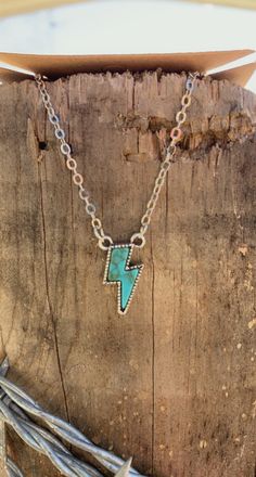 "Western Lightning Bolt Necklace Faux Turquoise Stone Charm measures 0.7\" tall Made with alloy metals! Don't forget to check out my shop for the matching earrings and ring!" Southwestern Jewelry With Adjustable Chain, Southwestern Style Jewelry With Adjustable Chain, Southwestern Style Metal Jewelry For Gifts, Southwestern Style Metal Jewelry As Gift, Southwestern Style Adjustable Pendant Jewelry, Southwestern Style Metal Jewelry Gift, Southwestern Nickel-free Jewelry As Gift, Southwestern Style Turquoise Jewelry For Gifts, Nickel-free Southwestern Style Jewelry As Gift