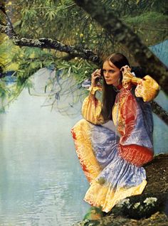 Louise Ebel, Jean Muir, 1960s Hippie, Vintage Editorials, Swinging London, David Bailey, Fashion 1970s, 60s 70s Fashion, Mode Hippie