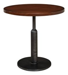 American Home Furniture | Sarreid - Cafe Table Contemporary Cafe, Round Bistro Table, Outdoor Sofa Bed, Dining Table Lamps, Cafe Table, Table Bistrot, Lantern Wall, Enjoy Coffee, Black Side Table