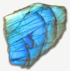 a piece of rock with blue and green colors