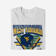 Fandom like yours is timeless. Make sure you’ve got the outfit to prove it. With an old-school style and a team-focused design that will go perfect with the rest of your fit, this West Virginia Mountaineers Triangle Vintage T-Shirt is up for the task. Because vintage vibes are SO in right now. This top features a design that showcases your all-important team colors and a bold team logo display across the chest, meaning this tshirt will prove your unmatched dedication to the West Virginia Mountai West Virginia Mountains, West Virginia Mountaineer, Logo Display, School Style, Team Shirts, The Outfit, Prove It, School Fashion, Vintage Vibes