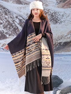 Shawl women's outfit imitation cashmere scarf, autumn and winter cape, blanket, dual-purpose ethnic style tourism

Size:130*150cm Winter Shawl Scarf Outerwear, Winter Pashmina Shawl One Size, Winter Pashmina Shawl Wrap, One Size Pashmina Shawl For Winter, Winter Cape With Scarf In Shawl Shape, Bohemian Poncho With Scarf For Winter, Bohemian Cape With Shawl Scarf, Bohemian Winter Pashmina Shawl One Size, Bohemian Winter Pashmina Shawl