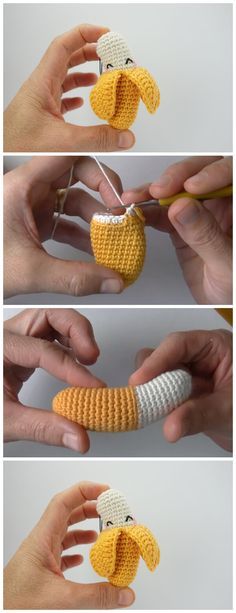 crocheted stuffed animal made to look like an egg