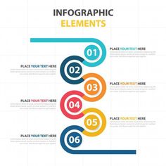 the infographic elements for powerpoint is shown in three different colors and sizes