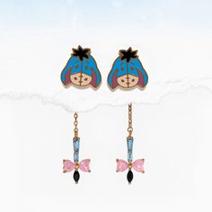 Disney Eeyore Dangle Earrings Eeyore Tail, Oogie Boogie Bash, Disney Box, Disney Princess Moana, Disney Eeyore, Disney Princess Tiana, Princess Moana, Disney Earrings, Very Merry Christmas Party