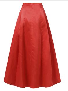 Beautiful full length elegant duchess satin skirt suits for a special day and night Red Satin Skirt, Evening Skirts, Ankle Length Skirt, Yellow Decor, Duchess Satin, Zipper Skirt, Women Party, Satin Skirt, Red Satin