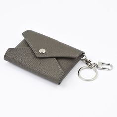 TOGO LEATHER MINI ENVELOPE BAG CHARM CARD HOLDER – dressupyourpurse Mini Envelope, Tactile Texture, Mini Envelopes, Key Pouch, Togo Leather, Gold Clips, Heart Bag, Envelope Bag, Compact Storage