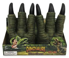 dinosaur claw claws are in a display box