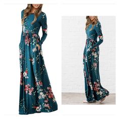 Color: Teal/White Product Details Fabric Type 95% Polyester, 5% Spandex Care Instructions Machine Wash, Hand Wash Only Origin Imported Closure Type Pull On About This Item Size Attention:S=Us 2-4,M=Us 6-8,L=Us 10-12,Xl=Us 14-16 The Maxi Dress Is Slim And Sleek With The Shirred Waistline To Help It Hang Stunningly And Give You Those Flattering Pleats. The Floral Pattern On This Dress Is Outstanding, Its So Unique And Has A Animated, Unique Feel To It. The Color Scheme Is Completely Adorable Featu Long Sleeve Stretch Dresses With Pockets, Fitted Casual Maxi Dress With Pockets, Fitted Long Sleeve Maxi Dress With Pockets, Red Floral Maxi Dress, Black Fringe Dress, Zara Maxi Dress, Flower Maxi Dress, Emerald Green Dresses, Paisley Maxi Dress