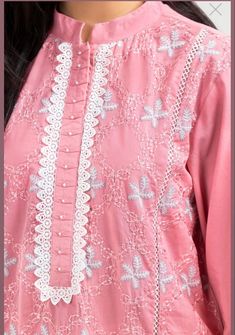 Gla Design Suit, Chicken Kurta, Lace Kurti, Kurti Neck Design, Kameez Design, Lawn Designs, Design Kurti, Gharara Suits