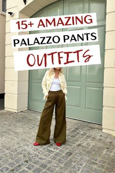 Have palazzo pants in your wardrobe but not sure how to style it? You're in luck because this post shows you 15+ AMAZING palazzo pant outfit ideas that are so incredibly comfortable and cute to wear. This includes black palazzo pants outfits, summer palazzo pants outfits, palazzo and top outfits, and more! Outfits With Palazzo Pants, Jeans Palazzo Outfits, Styling Palazzo Pants Outfit, Style Palazzo Pants, How To Wear Palazzo Pants Outfits Casual, How To Wear Palazzo Pants, How To Style Palazzo Pants Casual, How To Style Palazzo Pants