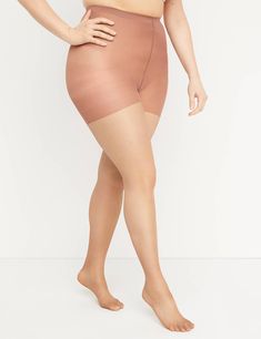 Available in Plus Size. Sheer pantyhose in 20 denier with the perfect amount of light-catching shimmer. Waistband is free of bulky elastics for a comfortable fit that smooths and supports. Extra delicate (aka an added touch of sexy any way you wear them).SMOOTHING. Perfectly light. Perfectly comfy. Perfectly smooth legs for days.   LEVEL 2: Smoothing. Light control that smooths the tummy, hips & thighs.   Item Number #217162Domestic Plus Size HosierySizes: A/B - G/HLane Bryant Plus Size Tights, Bodycon Outfits, Smooth Legs, Leggings And Socks, Thigh High Socks, Teenager Outfits, Womens Tights, Light Control, Tight Leggings