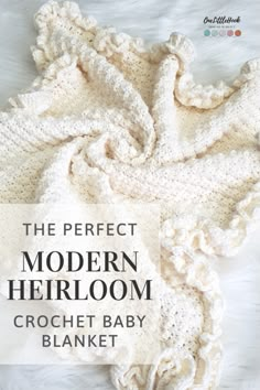 the perfect modern heir crochet baby blanket