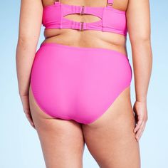 Mid-rise bikini bottom from Wild Fable™ in pink. Made from soft fabric with spandex and full lining for stretchy comfort in and out of the water. Hipster style with medium coverage finishes off the stylish look. If you're not satisfied with any Target Owned Brand item, return it within one year with a receipt for an exchange or a refund. Wild Fable™: A look for every story. Pink Brief Bottoms For Pool, Pink Pool Brief Bottoms, Pink Nylon Beach Bottoms, Pink Brief Bottoms For Vacation, Pink Stretch High Waist Swimwear, Pink High Waist Stretch Swimwear, High Waist Pink Bottoms For Sunbathing, High Waist Pink Stretch Swimwear, Pink Stretch Swimwear Briefs