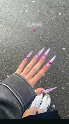 Aesthetic Pin, Grunge Makeup, Long Acrylic Nails, Cute Acrylic Nails, Nail Manicure, Acrylic Nails