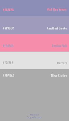 the color palettes for an iphone phone, with different colors and font on them