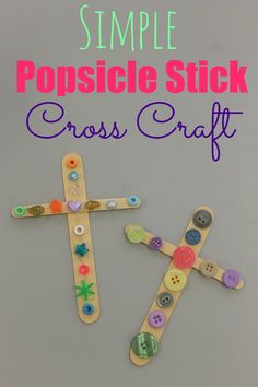 simple popsicle stick cross craft for kids