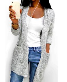 This comfy oversized cardigan is sure to be a fave in your closet. This will keep you warm during the chilly Autumn season. Get yours today. Made with a cotton/polyester blend. Loose Knitting, Cardigan Outfit, Shell Top, Soft Cardigan, Cardigan Outfits, Genetically Modified, Cardigan Pattern, Pattern Free, Pesticides