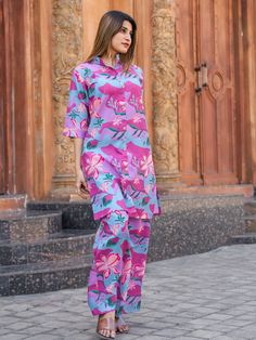 Introducing our stunning "lovely sky-blue & pink digitally printed cotton top palazzo co-ord set" that is sure to turn heads at any festival or event. This stylish sky-blue and pink co-ord set is made from high-quality cotton material with digital printed work, giving it a unique and fashionable look. The set includes a sky-blue and pink top with matching palazzo pants, both fully stitched and available in sizes S to XXL.
Whether you're heading to a festival or simply want to add a pop of co Engagement Gown, Lehenga Crop Top, Lehenga Choli Wedding, Floral Lehenga, Party Wear Lehenga Choli, Reception Gown, Bollywood Lehenga, Cocktail Wear, Party Wear Lehenga