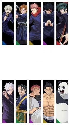 an image of anime characters with different expressions