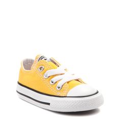 Converse Chuck Taylor All Star Lo Sneaker - Baby / Toddler - Lemon | Journeys Converse Style Women, Yellow Converse, Galaxy Converse, Galaxy Vans, Classic Converse, Toddler Converse, Shoe Size Chart Kids, Converse Low Tops, Converse Style