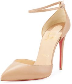 Anika Lyon (nee Calhoun) wore these Christian Louboutin Uptown d'Orsay 100mm Red Sole Pump in Nude on #Empire S3 Christian Louboutin Shoes Outfit, Christian Louboutin Heels Outfit, Christian Louboutin Iriza, Christian Louboutin Outlet, Nude High Heels, Louboutin Heels, Christian Louboutin Heels, Nude Shoes, Ankle Strap Shoes