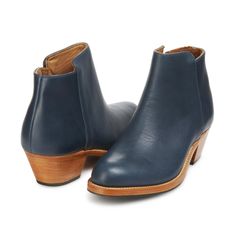 Comfortable Women's Leather Ankle Boots | The Granada – Adelante Shoe Co. Goodyear Welted Leather Boots, Moto Boots With Leather Sole And Plain Toe, Womens Leather Ankle Boots, Everyday Boots, Leather Block Heels, Handmade Shoes, Leather Booties, Granada, Beautiful Shoes